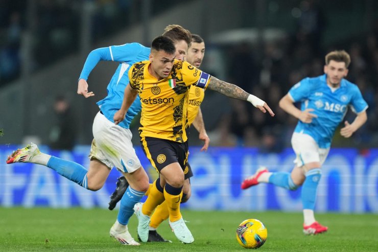 Inter e Napoli in campo 