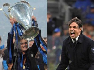 Jose Mourinho e Simone Inzaghi