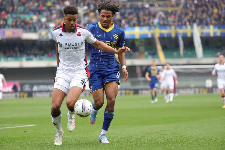 Koni De Winter in azione contro il Verona