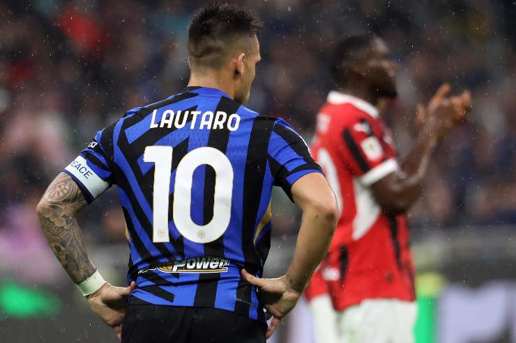 Lautaro Martinez sconsolato