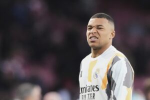 Kylian Mbappé crucciato