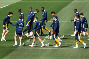 Real Madrid durante l'allenamento