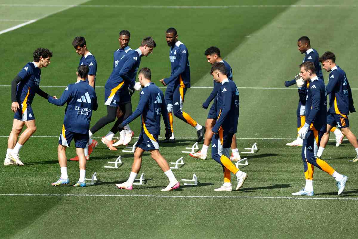 Real Madrid durante l'allenamento
