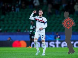 Sam Beukema del Bologna esulta