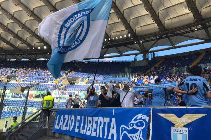 Tifosi Lazio allo Stadio Olimpico