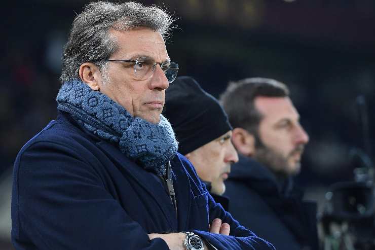 Cristiano Giuntoli concentrato