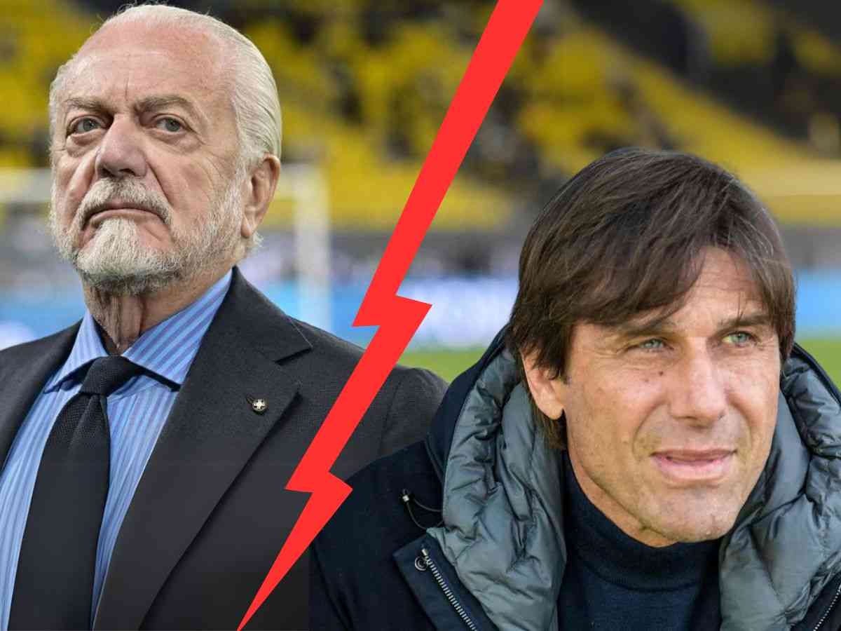 De Laurentiis e Conte separati da un fulmine rosso