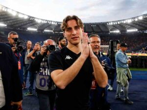 Edoardo Bove all'Olimpico di Roma