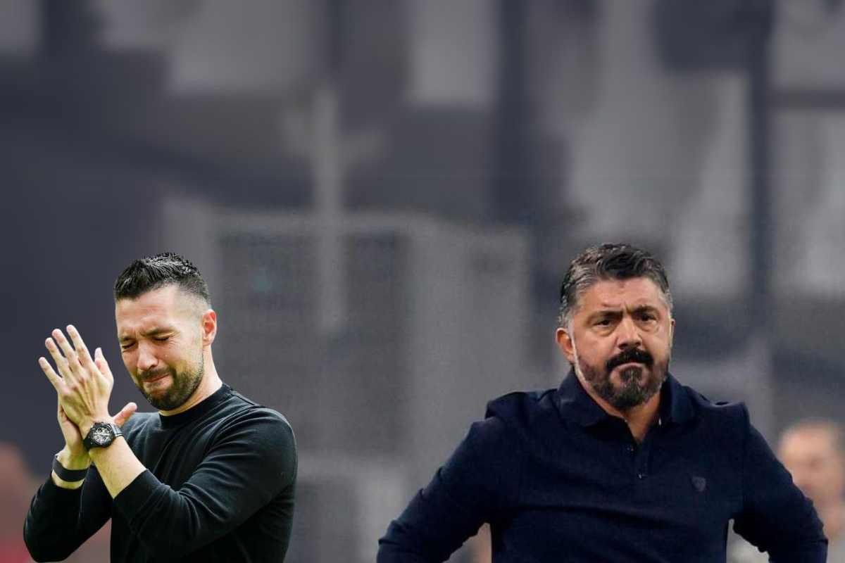 Francesco Farioli piange e Gennaro Gattuso è sconsolato