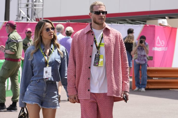 Loris Karius al fianco di Diletta Leotta 