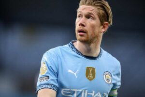 Kevin De Bruyne con la maglia del Manchester City