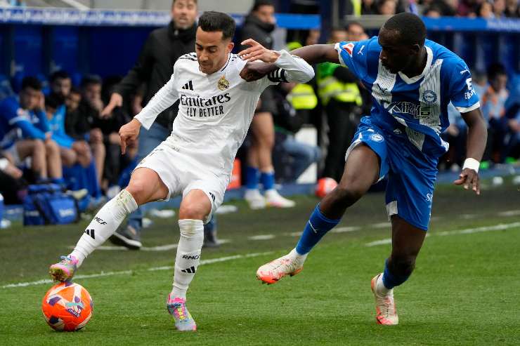 Lucas Vazquez in azione con la maglia del Real Madrid