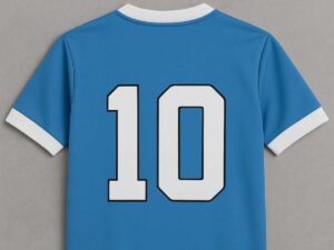 Maglia numero 10 del Napoli, immagine creata con IA