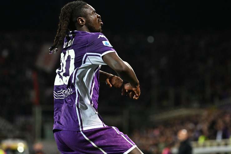 Moise Kean esulta
