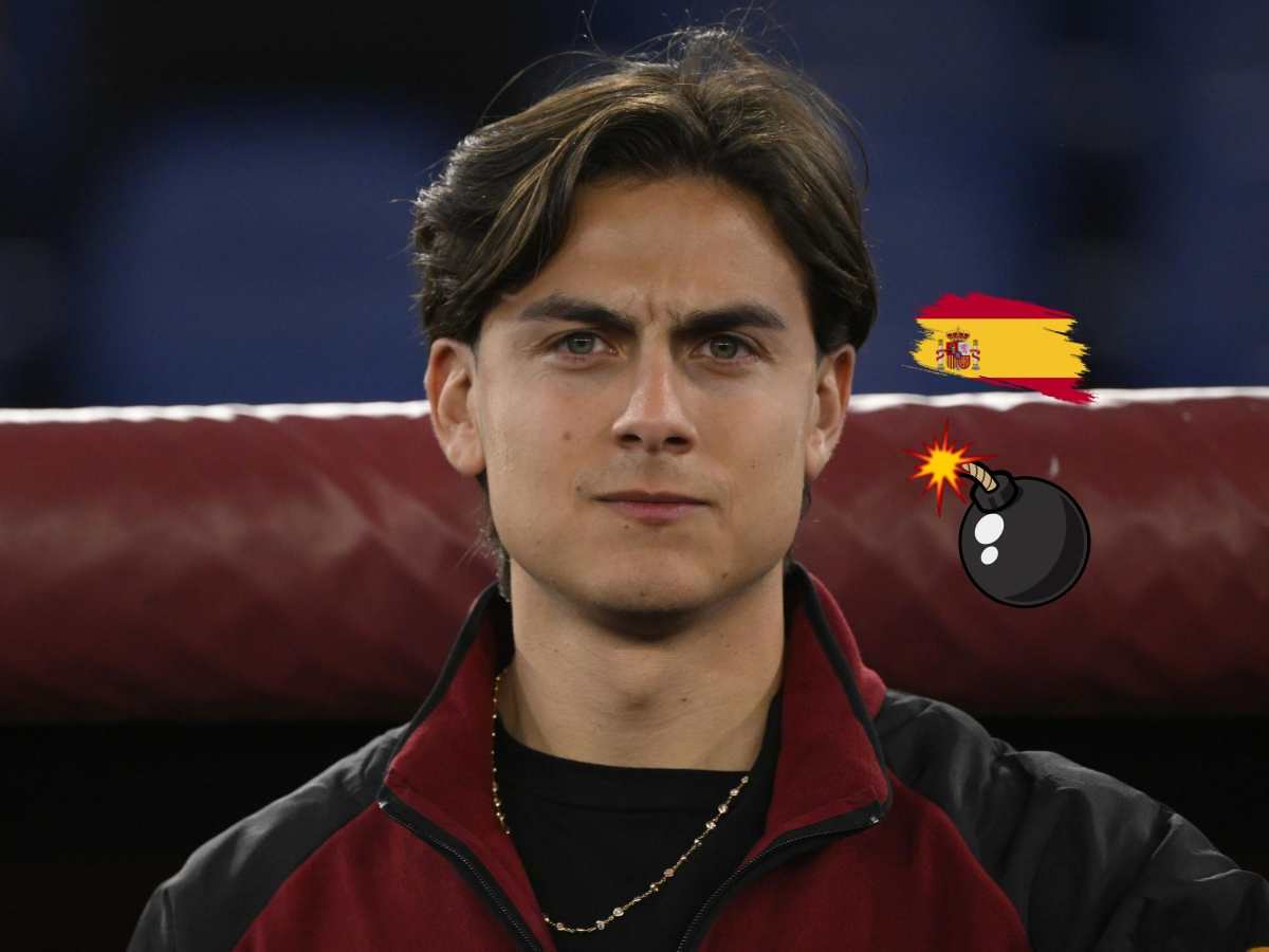 Paulo Dybala e una bomba con la bandiera della Spagna 