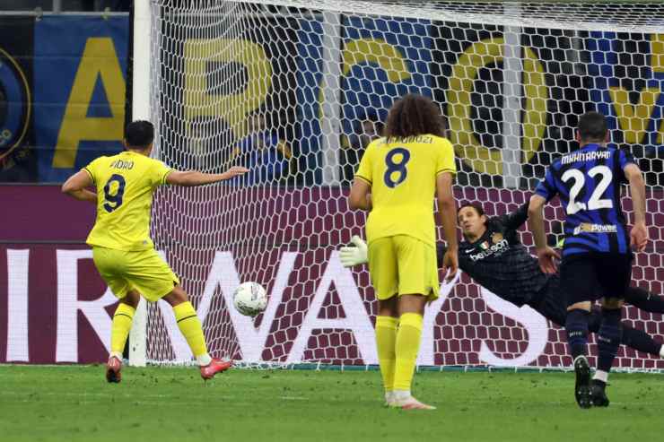 il rigore di Pedro contro l'Inter