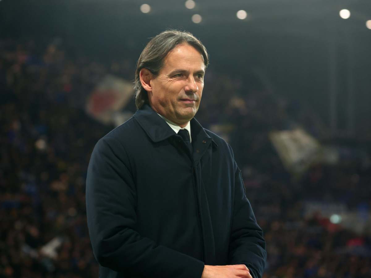 Simone Inzaghi con un'espressione contrita