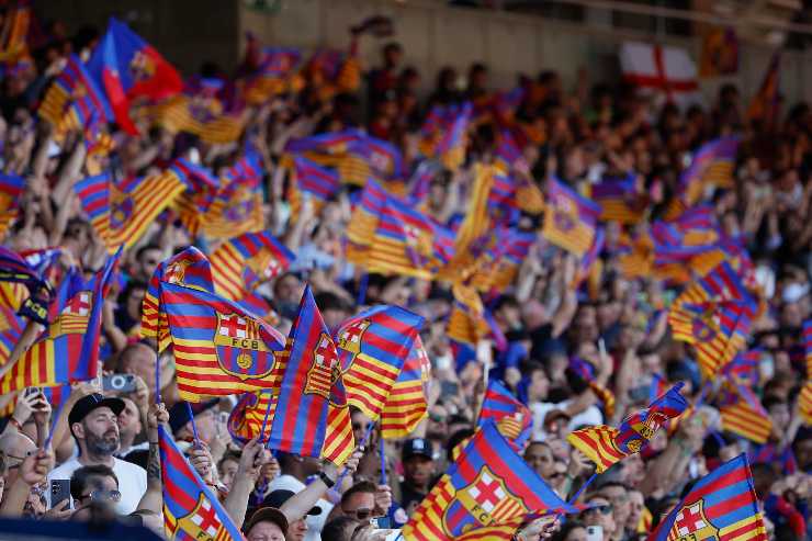 Tifosi Barcellona festanti