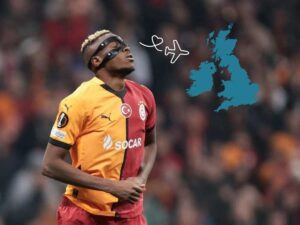 Victor Osimhen con la maglia del Galatasaray