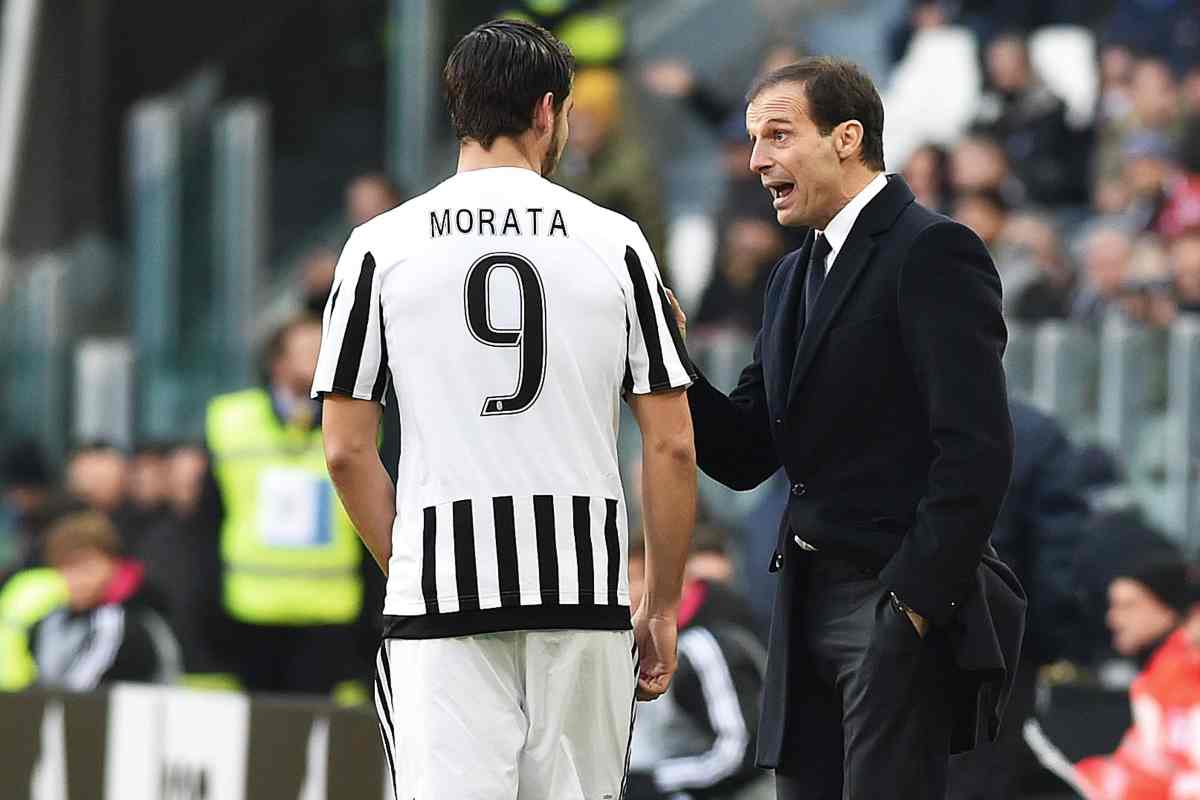 Allegri e Morata 