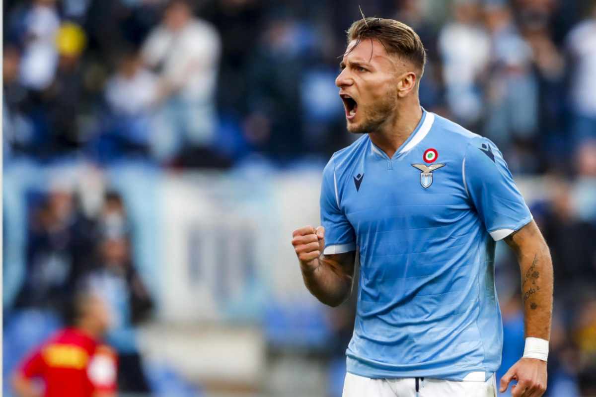 Ciro Immobile con la maglia della Lazio 