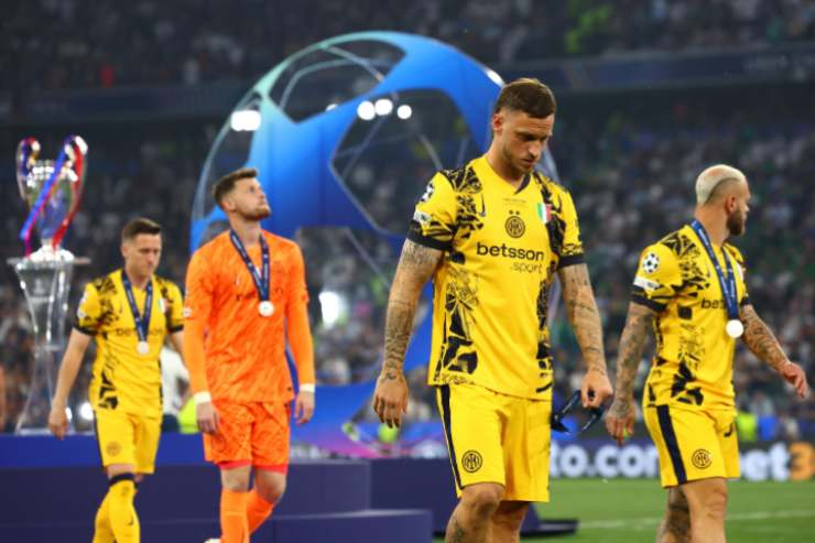 Delusione tra i calciatori dell'Inter