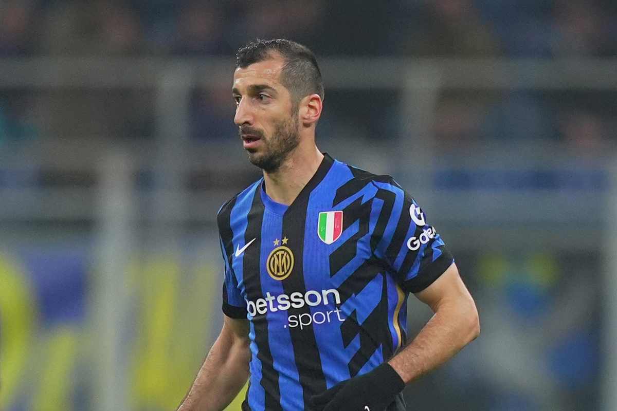 Henrykh Mkhitaryan in azione con la maglia dell'Inter