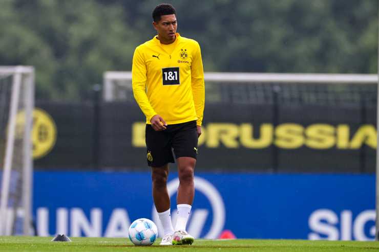 Jobe Bellingham in allenamento col Borussia Dortmund