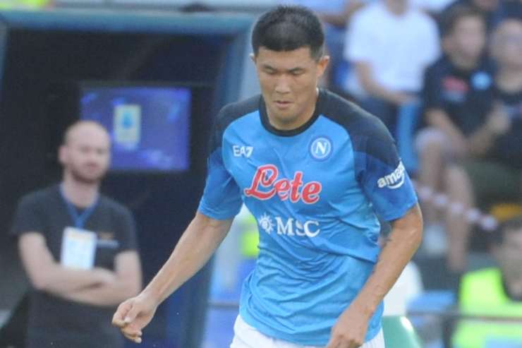 Kim Min-Jae in azione con la maglia del Napoli
