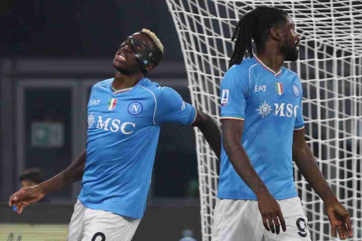Osimhen e Anguissa con la maglia del Napoli
