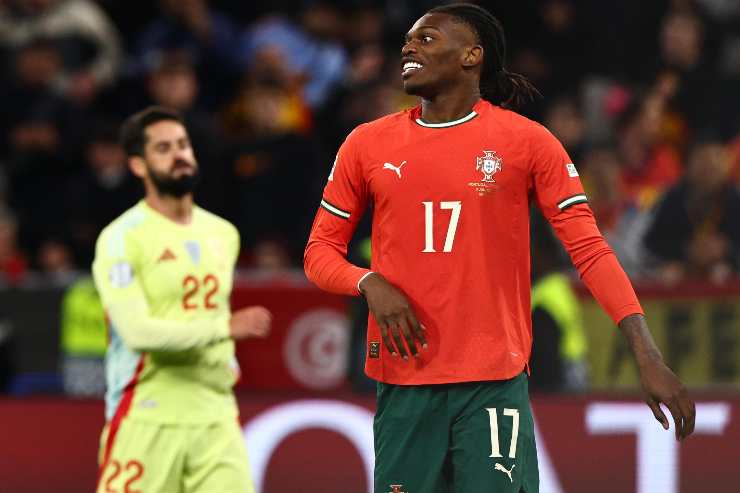Rafa Leao con la maglia del Portogallo