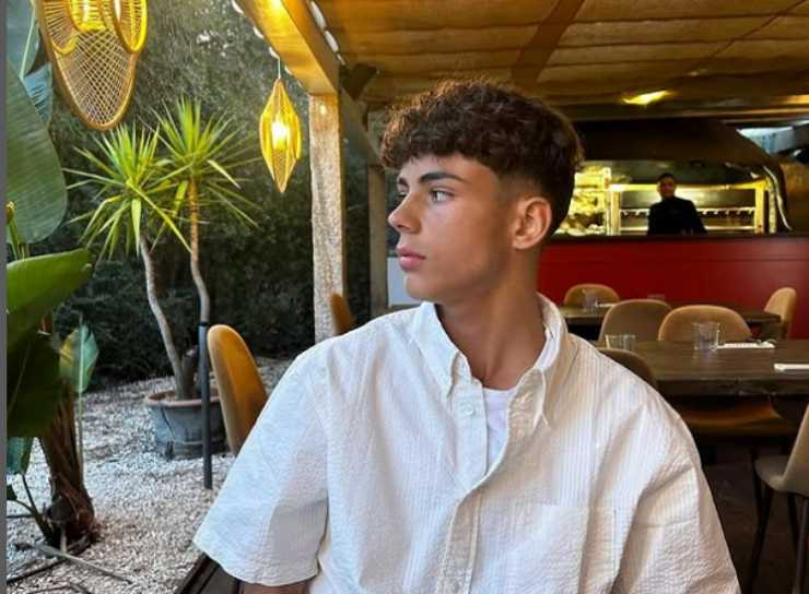 Samuele Inacio del Borussia Dortmund al ristorante