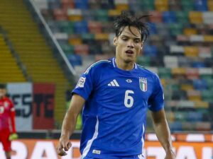 Samuele Ricci con la maglia della Nazionale italiana