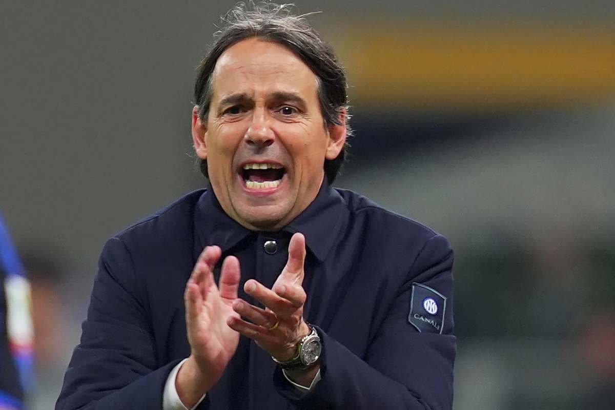 Simone Inzaghi arrabbiato