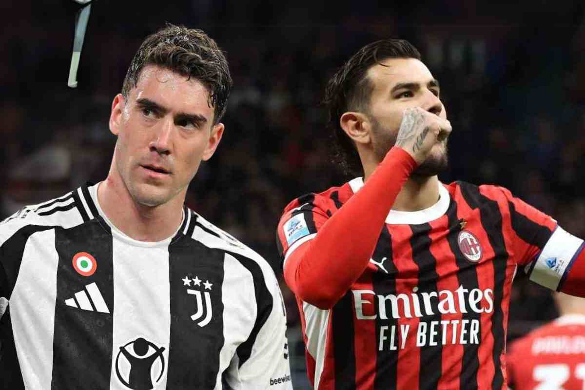 Dusan Vlahovic e Theo Hernandez 