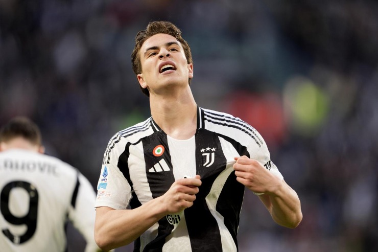 Yildiz esulta in maglia Juve