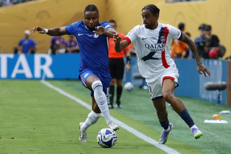 Christopher Nkunku in azione con il Chelsea