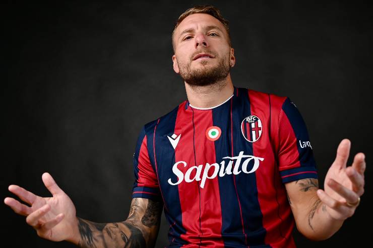 Ciro Immobile con la maglia del Bologna