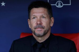 Diego Simeone in primo piano