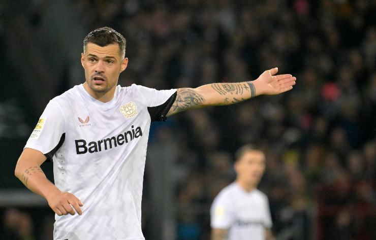 Granit Xhaka dà indicazioni con la maglia del Bayer Leverkusen