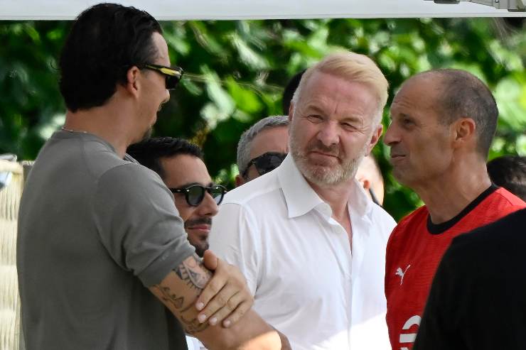 Ibrahimovic - Tare - Allegri a colloquio