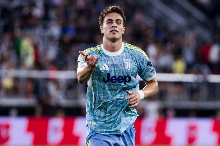 Kenan Yildiz esulta dopo un gol