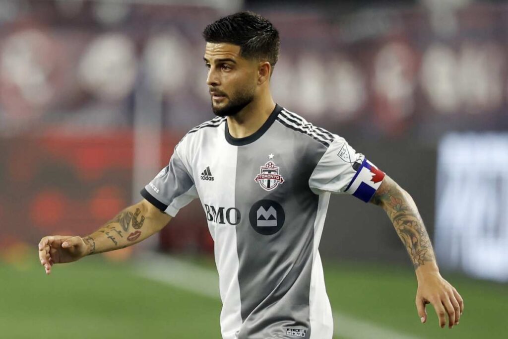 Lorenzo Insigne in azione con la maglia dei Toronto