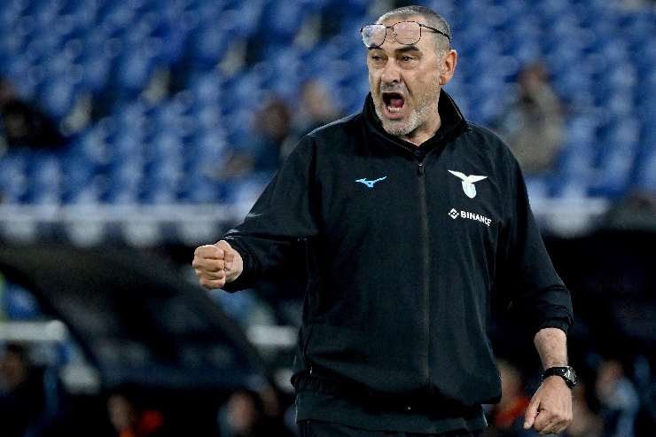 Maurizio Sarri esulta
