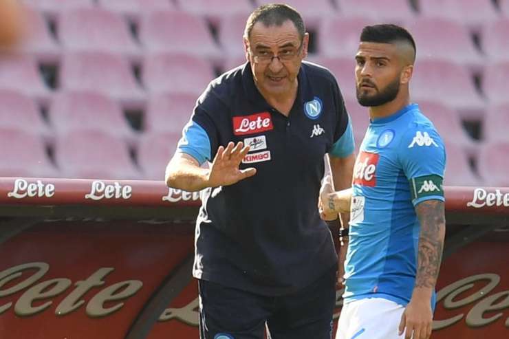 Maurizio Sarri e Lorenzo Insigne ai tempi di Napoli