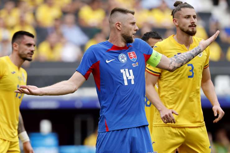 Milan Skriniar con la maglia della Slovacchia