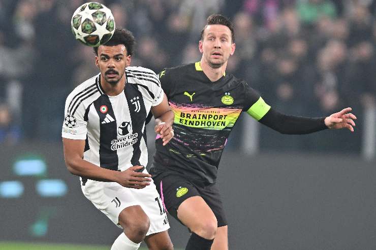 Renato Veiga in azione con la maglia della Juve