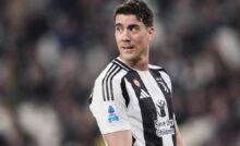 Vlahovic in campo con la Juventus