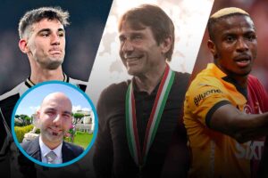 Giocatori del Napoli e Nicola Lo Conte di Calciomercato.it