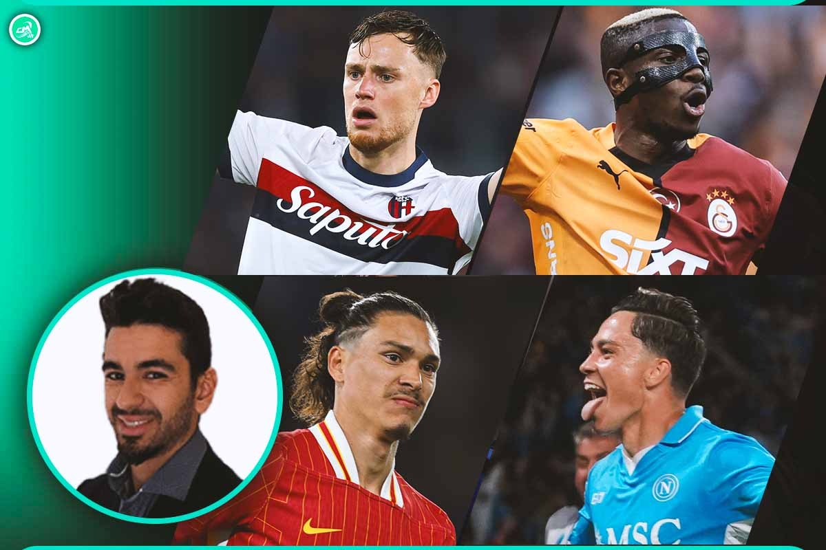 Giocatori e in primo piano la foto di Leonardo Zullo giornalista di Calciomercato.it